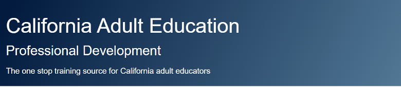 California Professional Development Calendar banner